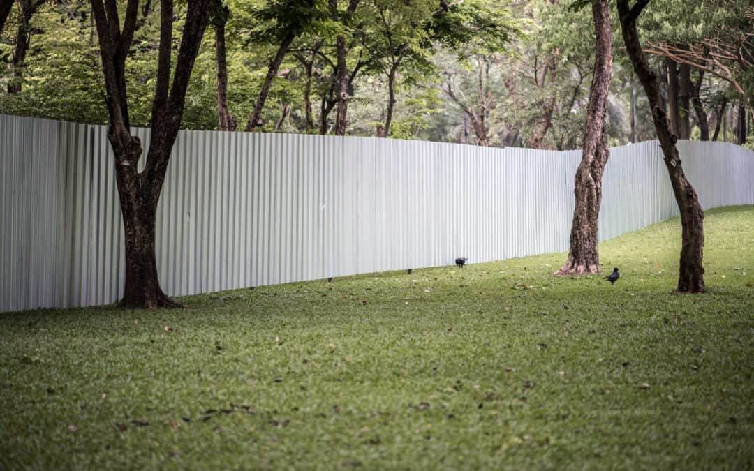 wooden privacy fence