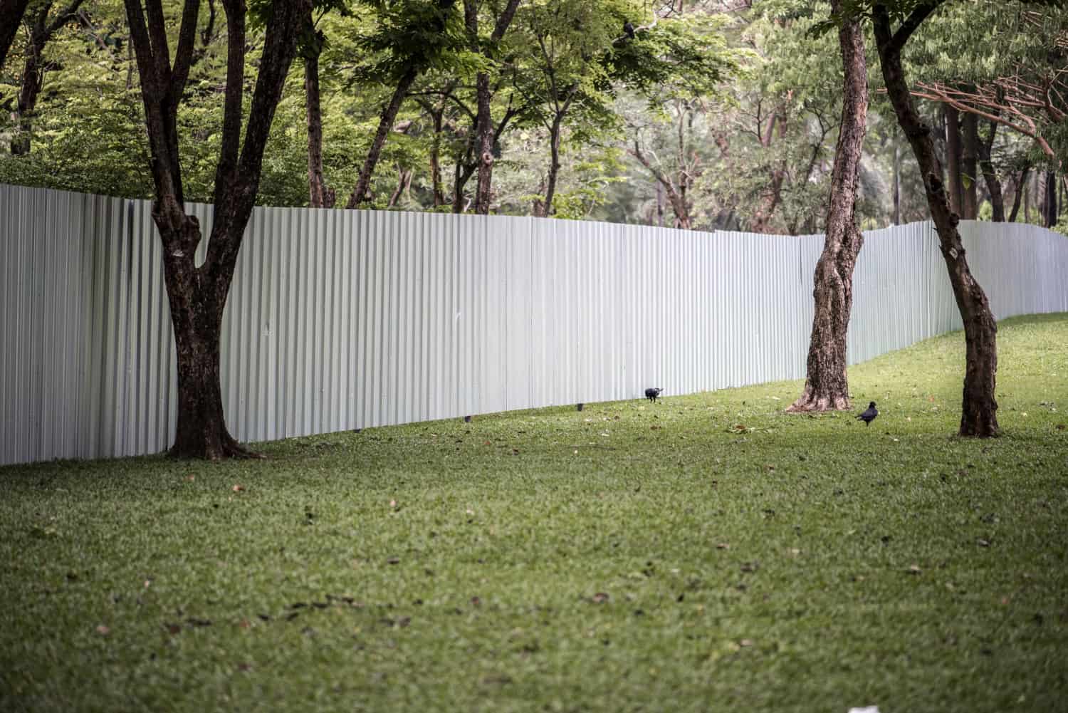 wooden privacy fence